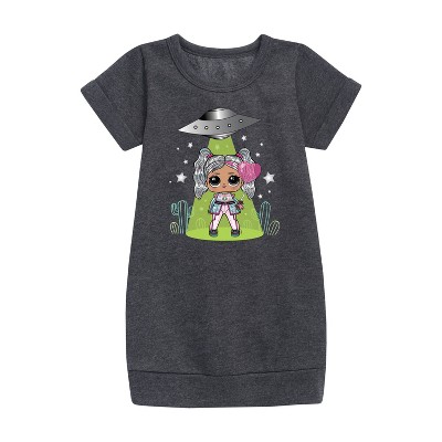 - LOL Surprise! - Astro Alien Doll Graphic Short Sleeve Fleece Dress