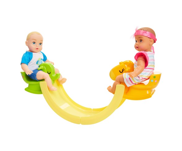 Honestly Cute Bunk Bed Playroom with 8" Boy and Girl Baby Doll