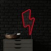 Northlight LED Lightening Bolt Neon Lighted Wall Art - 18.75" - Red - 3 of 4