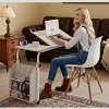 Overbed Table with Wheels - Laptop Desk Cart, Adjustable Height and Length, Table Over The Bed for Hospital and Home Use - 4 of 4