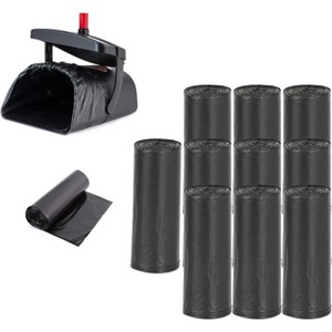 200 Count (10 Rolls) Unscented Dog Poop Bags, Standard Size Extra Thick & Leak-Proof Waste Bag Refills in Black - 1 of 3