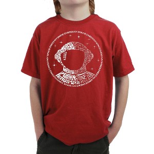 LA Pop Art Boy's Word Art T-shirt - I Need My Space Astronaut - 1 of 4