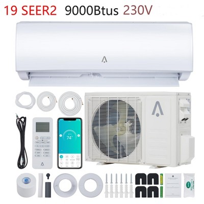 9000/12000/18000/24000/36000Btus Mini Split Air Conditioner 19/23 Seer2 With Heater System 115V/230V