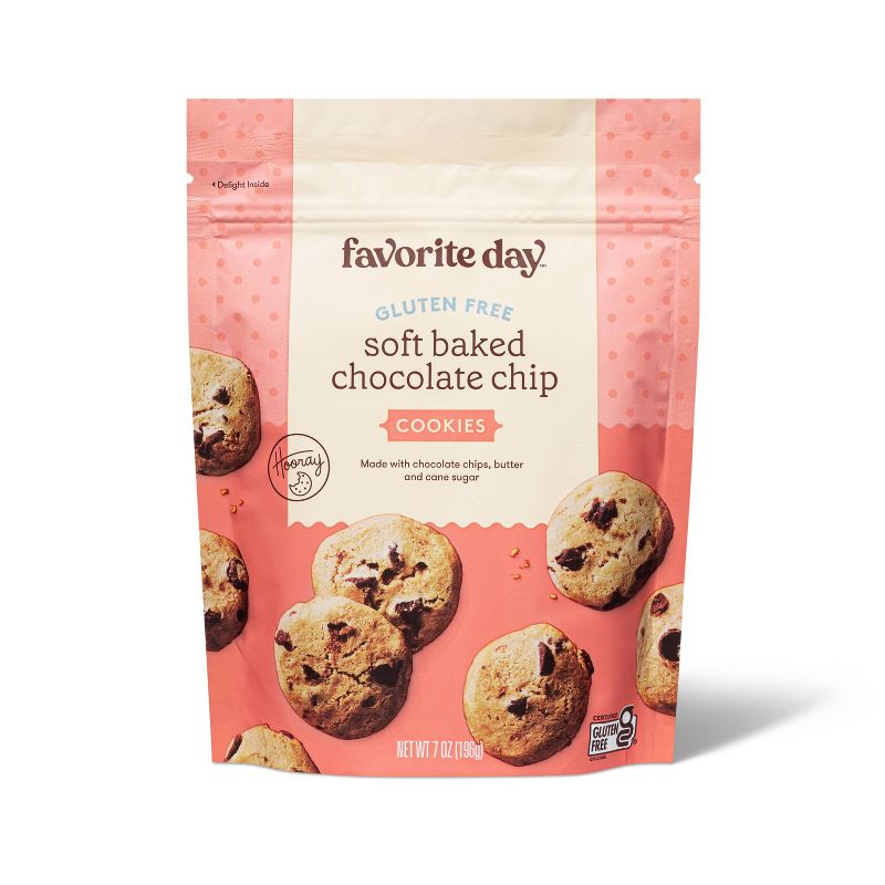 Gluten Free Chocolate Chip Soft Baked Cookies - 7oz - Favorite Day&#8482;, 1 of 7