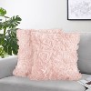 Sweet Jojo Designs Girl Decorative Throw Pillow Covers 18in. (Pillow Inserts Not Included) Rose Pink 2pc. - 2 of 4
