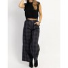 Women's FRANCOISE PLAID TROUSER PANT - Fore - 3 of 4