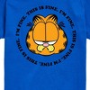 Boys' - Garfield - I'm Fine This Is Fine Short Sleeve Graphic T-Shirt - 2 of 4