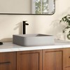 CASAINC 15" Square Concrete Vessel Sink with Pop up Drainer Included - 2 of 4