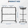 Folding Chair Rack and Table Cart, 400LBS/800LBS Capacity, Multi-Function Chair Storage Dolly with Rubber Wheels, Dust Cover, Elastic Cords - 2 of 4