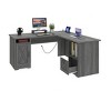 60 Inch L Shaped Desk Corner Computer Desk With File Drawer And Storage Cabinet For Home Office, Study Room - 2 of 4