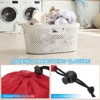 Unique Bargains Tear-Resistant Polyester Traveling Laundry Bag with Drawstring 2 Pcs - 4 of 4