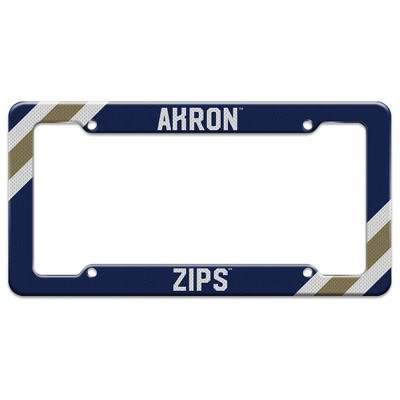 Akron Zips Corner Stripes License Plate Tag Frame