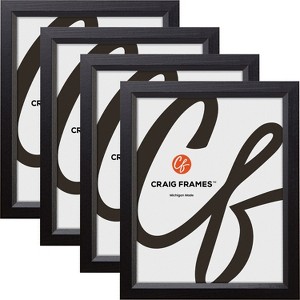 Craig Frames Hardwood Black Single Image Picture Frame, Set of 4 - 1 of 4