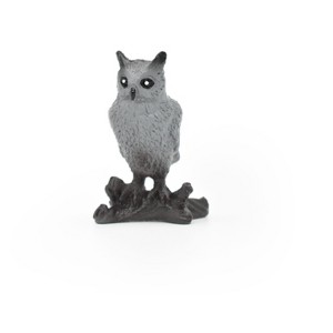 Collectible Wildlife Gifts | Gray Owl, Toy Model Plastic Statue Figure Bird      1 1/2"     F610 B131 - 1 of 1