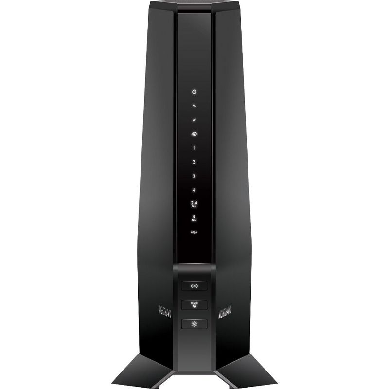 NETGEAR CAX30-100NAR AX2700 WiFi Cable Modem Router Nighthawk DOCSIS 3.1 2.7Gbps Two-in-One Cable Modem + WiFi 6 Router - Certified Refurbished, 1 of 7