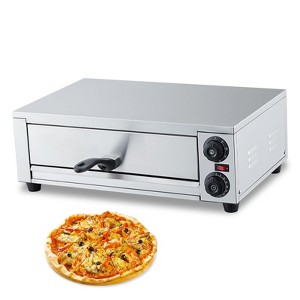 Electric Pizza Oven Indoor, 16 Inch Countertop Commercial Pizza Oven with Grilling Rack, Crumb Tray - 1 of 4
