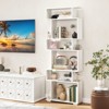 Tangkula 6-tier S-shaped Bookshelf 64" Open-back Bookcase Home Wood Organizer Free-standing Storage Shelf - 2 of 4