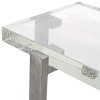 Jazlyn Square Bubble Glass Accent Table - AMH8350A - Silver/Clear - Safavieh Couture - 2 of 3