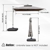 Kumasinova 360° Rotation Offset Patio Umbrella,Outdoor Umbrella with Hydraulic Lift,Beach Umbrella with Adjustable Tilt,Outdoor Umbrellas for Patio - 2 of 4
