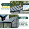 Greenhouse for Outdoors, Walk In Greenhouse with Lockable Door, Ventilation Window and Aluminum Frame for Backyard Balcony Garden Sunroom - 4 of 4