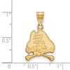 Black Bow Jewelry 14k Yellow Gold East Carolina Pirates NCAA Medium Pendant - 2 of 3