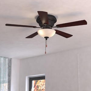 VAXCEL Expo 42 In. Indoor Flush Mount Ceiling Fan with LED Light Kit - 1 of 4