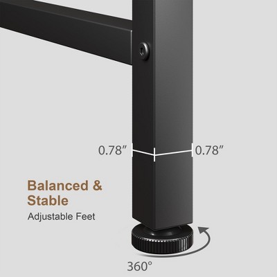 5.9" Slim Sofa Table, 2 Tier Narrow Console Table with Adjustable Shelf, Space-Saving Behind Couch Table for Living Room
