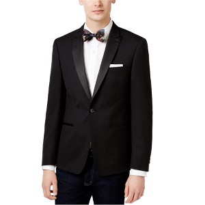 Calvin Klein Mens Jacquard Dinner Two Button Blazer Jacket - 1 of 1