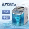 EUHOMY Portable Ice Maker - 26lbs/day, Ultra-Quiet & Self-Cleaning, Bullet Ice Production for Home, Kitchen,White - 2 of 4