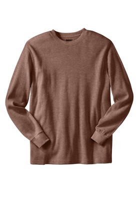 KingSize Men's Big & Tall Tall Waffle-Knit Thermal Crewneck Tee Big