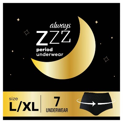 Photo 1 of Always ZZZ Period Underwear - L/XL - 7ct