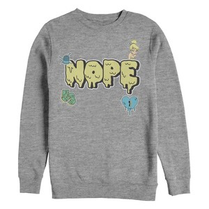 Men's Peter Pan Tinker Bell Nope Melt Sweatshirt - 1 of 3