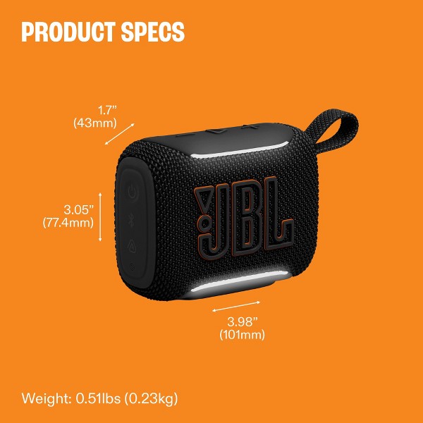 Altavoz portátil Bluetooth JBL Go 5 - Rojo 3