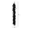 Nearly Natural 6-ft Artificial Real Touch Halloween Black Norfolk Island Pine Garland with Natural Look - 3 of 4