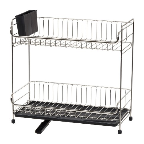 Simplehuman Stainless Steel Frame Dish Rack Large Gray : Target