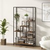 Aghana Digitals 71 Inch 6-Tier Indoor Plant Stand with 10 Hanging Hooks, Metal & Engineered Wood - 3 of 4