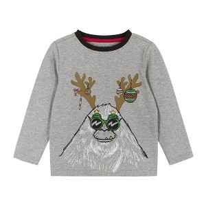 Andy & Evan  Kids Holiday Yeti Long Sleeve Tee - 1 of 4