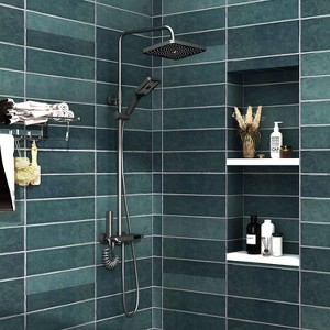 FUFU&GAGA Thermostatic Bathroom Shower System with Multiple Spray Modes,LED Display - 1 of 4