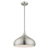 Livex Lighting Metal Shade 1 - Light Pendant in  Brushed Aluminum - 4 of 4
