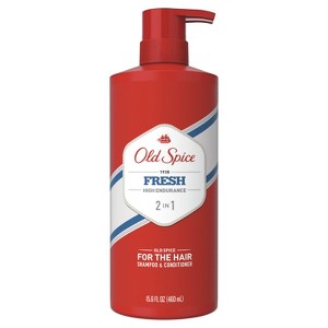 Old Spice High Endurance Fresh 2in1 Shampoo and Conditioner for Men, 15.5 fl oz - 1 of 1
