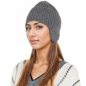 Anna-Kaci Warm Winter Knitted Beanie Hat with Earflap Daily Headwear Ski Mask for Men Women - 1 of 4