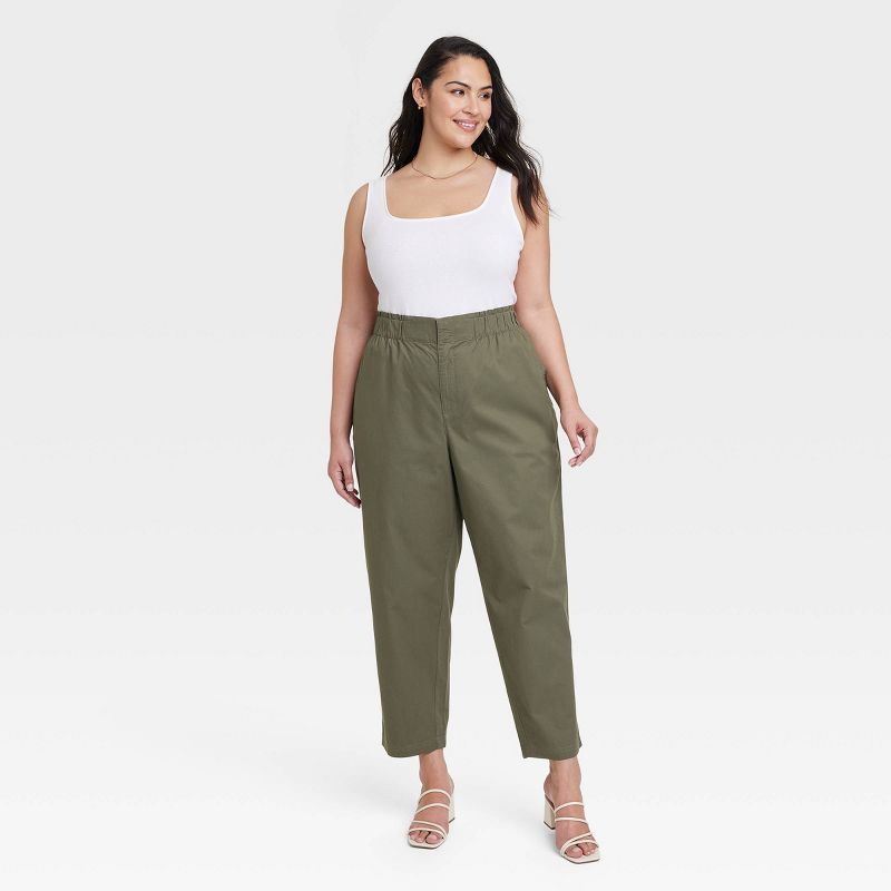 Women's High-Rise Tapered Ankle Chino Pants - A New Day™, 4 of 5