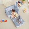 Toddler Couch,Toddler Chair,Kids Sofa Chair 2-in-1 Baby Seat Furniture Fold Out, Convertible Sofa to Lounger Soft Comfy Glow in The Dark Kids Sofa Bed Gifts for Kids Girl Boys - 3 of 4