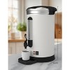 100-Cup Commercial Coffee Urn – White Stainless Steel, Fast Brewing Hot Water Dispenser for Large Events & Catering - 2 of 4