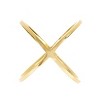 SHINE by Sterling Forever Essential Sterling Silver 14K Criss Cross Ring - 2 of 3
