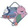 Girls Mattel Barney and Thomas Classic Friends T Shirt - 2 of 4