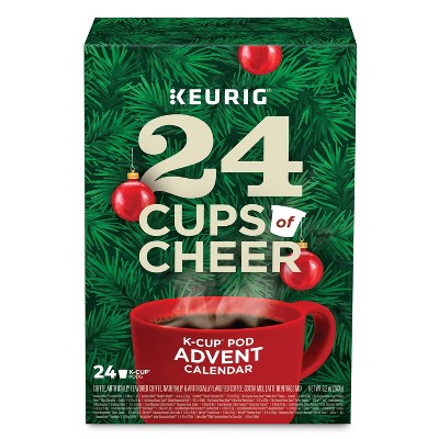 Keurig Cheer K-Cup Medium Roast Advent Calendar Variety Pack - 24ct/9.31oz
