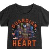 Girls' - Marvel - Guardian Of Your Heart Valentine Fitted Short Sleeve Graphic T-Shirt - 2 of 4