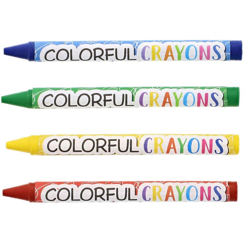 Juvale 30 Pack Halloween Crayons for Kids, Party Favors, Mummy Design (4 Colors), 4 of 7
