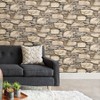NuWallpaper Hadrian Stone Wall Peel & Stick Wallpaper Sand Stone: 3D Slate Vinyl, Self-Adhesive, Peelable, Washable, 30.75 Sq Ft Coverage - 2 of 4
